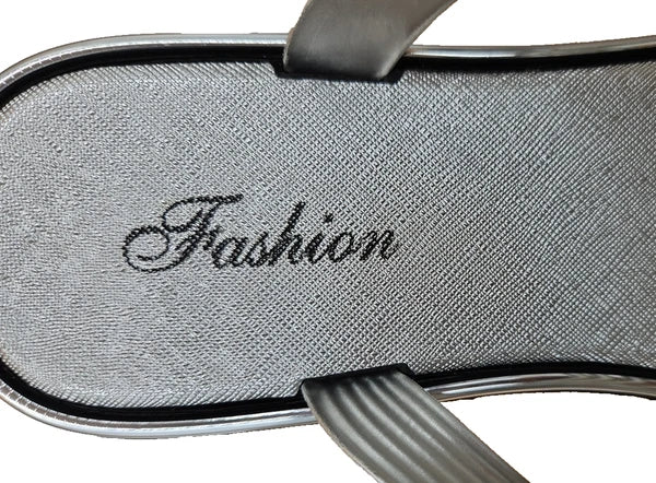 Women's Fashion Silver Sandals Size 37 Pre-Owned