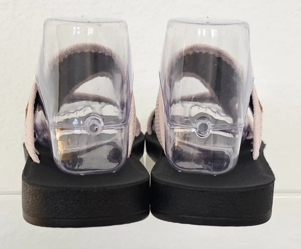 Women's Hollow Mesh Slide Sandals Casual Clip Toe Flat Summer Shoes Size 41/10