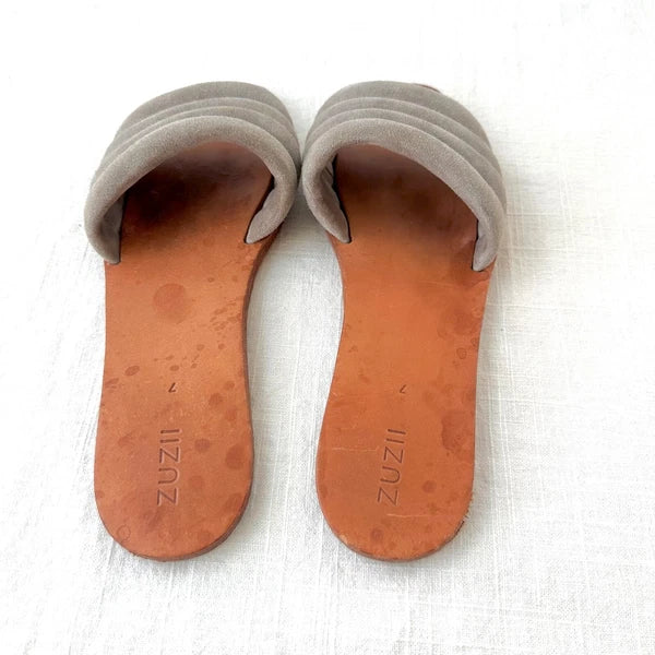 ZUZII Suede Slide Sandals Casual Slip On Flats Minimalist Style Size 7