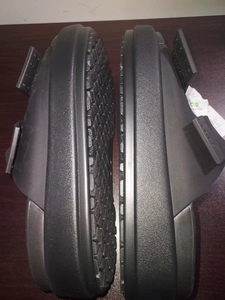 Crocs Women's Brooklyn Luxe Sandals sz 7  Slides Straps Comfort  Black
