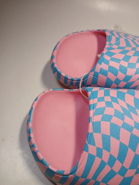 EVA Style Sandals Size 11 Pink/blue Wild Fable Open Toe Slip-on Confortable