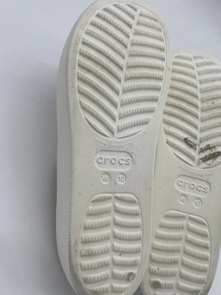 Crocs White Women's Classic Platform Slide With Charms Size 10 Style#:208180