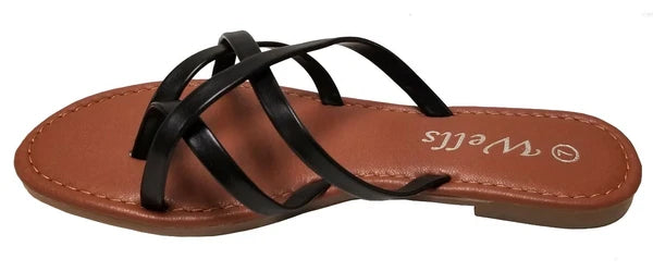 Elegant Women's Fashion Strappy Flip Flop Flat Sandals 226