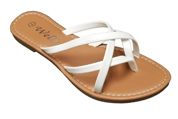 Elegant Women's Fashion Strappy Flip Flop Flat Sandals 226