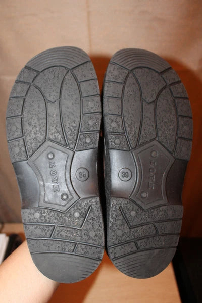 NAOT Brown Oiled Leather Sandal Slide Arizona Style EU 39 US 8