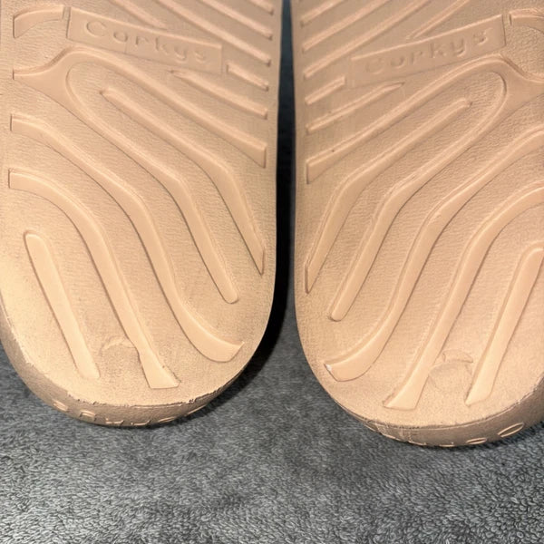 Corkys Popsicle Slides Chunky Platform Beige Fair-good Condition. See Descript