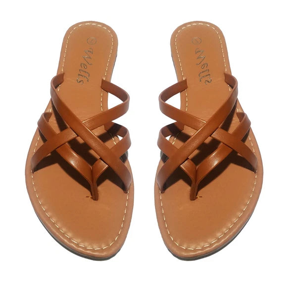 Elegant Women's Fashion Strappy Flip Flop Flat Sandals 226