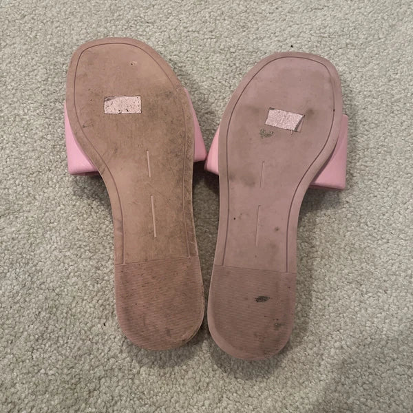 Dolce Vita Shoes Womens 10 Sandal Slides Fashion Pink - Bandage Strap Flats