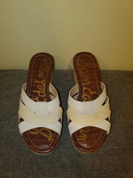 Sam Edelman Raynere Slide Platform Wedge Leather Sandal Women’s Size 7