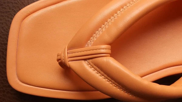 Nine West Flip Flop Style Orange Sandal Women's Size 8.5