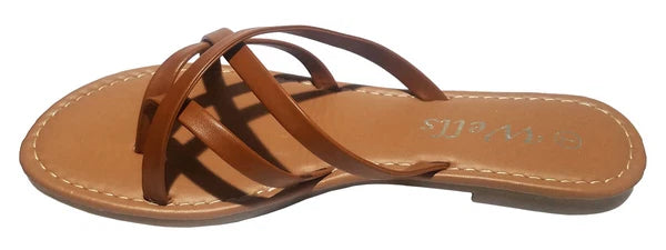 Elegant Women's Fashion Strappy Flip Flop Flat Sandals 226