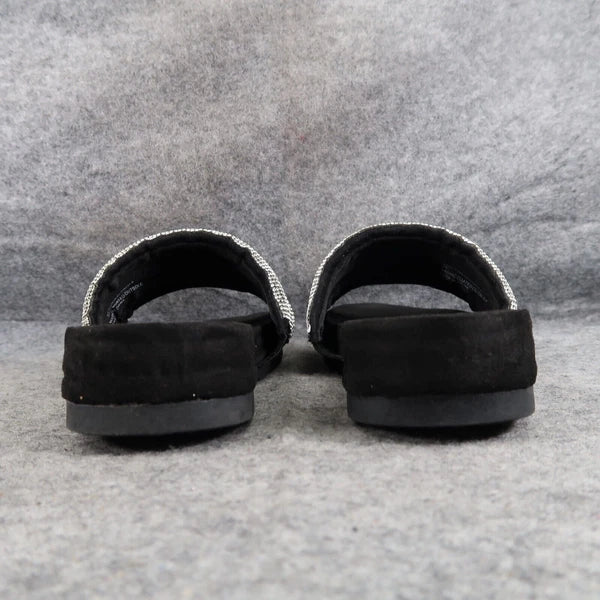 Anne Klein Shoes Womens 7 Sandal Slides Fashion Casual Metallic Gloria Comfort